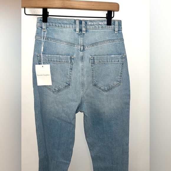 FAVORITE DAUGHTER NWT Jordie High Waist Distressed Straight Leg Jeans Size 24 - Picture 8 of 13